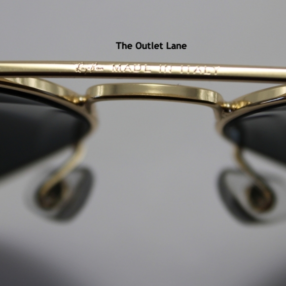 Model Display RayBan Aviator Black Lens Gold Frame RB3025 - Picture 9 of 16